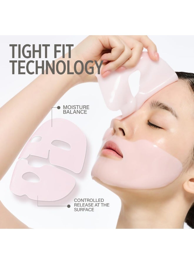 KEYTH LUCY PDRN GLOW COLLAGEN HYDROGEL MASK 4EA X 38G (1.34 OZ.) / Skin Elasticity Enhancement, Vitality Boosting, Nourishment & Soothing, Deep Hydration - Image 2